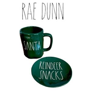 RAE DUNN➕Christmas Reindeer Snacks Santa Set